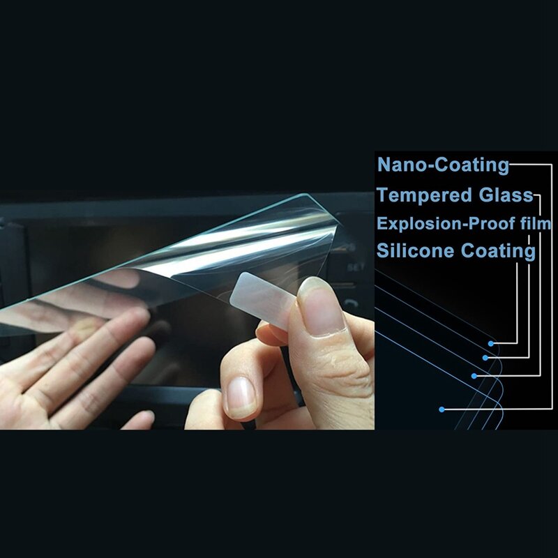 شاشة ملاحة للسيارة touchda touchda شاشة واقية من الزجاج المقسى ، شاشة مناسبة لـ ، من من من من من من من الزجاج من من من من من من من نوع 7 بوصة