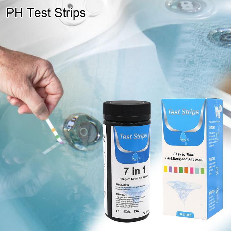 50 قطعة جودة المياه اختبار شرائط حوض للأسماك PH مستوى اختبار أوراق لاختبار مستوى PH 7 في 1