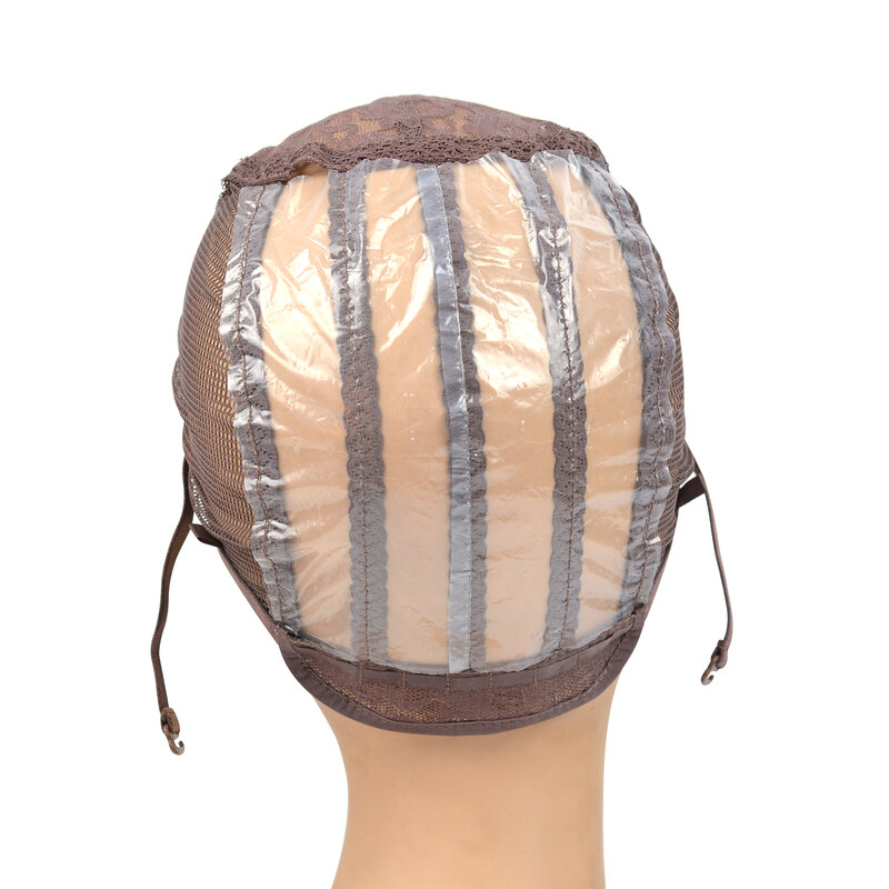 غطاء شعر مستعار منسوج قابل للتعديل ، شبكة شعر ، غطاء لصنع الشعر المستعار ، S ، M ، L الحجم ، 4 ألوان ، اختياري ، 1.