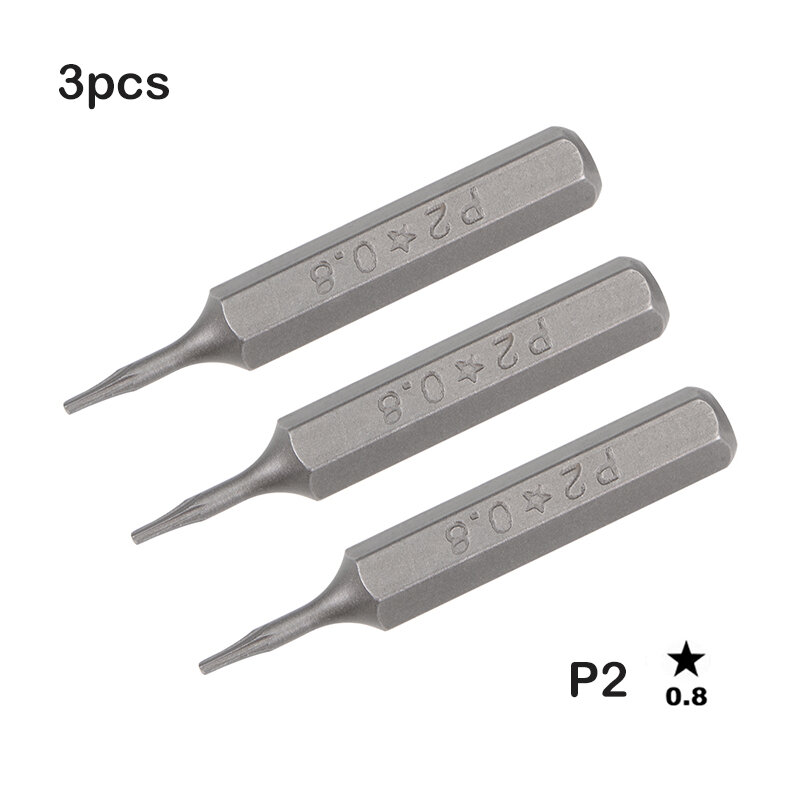 Uxcell 3 قطعة P2 0.8 مللي متر مفك بت 5/32 بوصة عرافة عرقوب ستار مفك 28 مللي متر لأجهزة الكمبيوتر المحمول الهاتف إصلاح أدوات يدوية натомерта