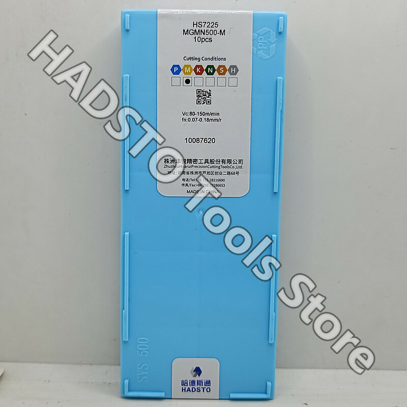 MGMN500-M HS7225 MGMN500-M MGMN500 5.0mm HADSTO carbide inserts Cut off Slotting inserts For Stainless steel 10pcs/box