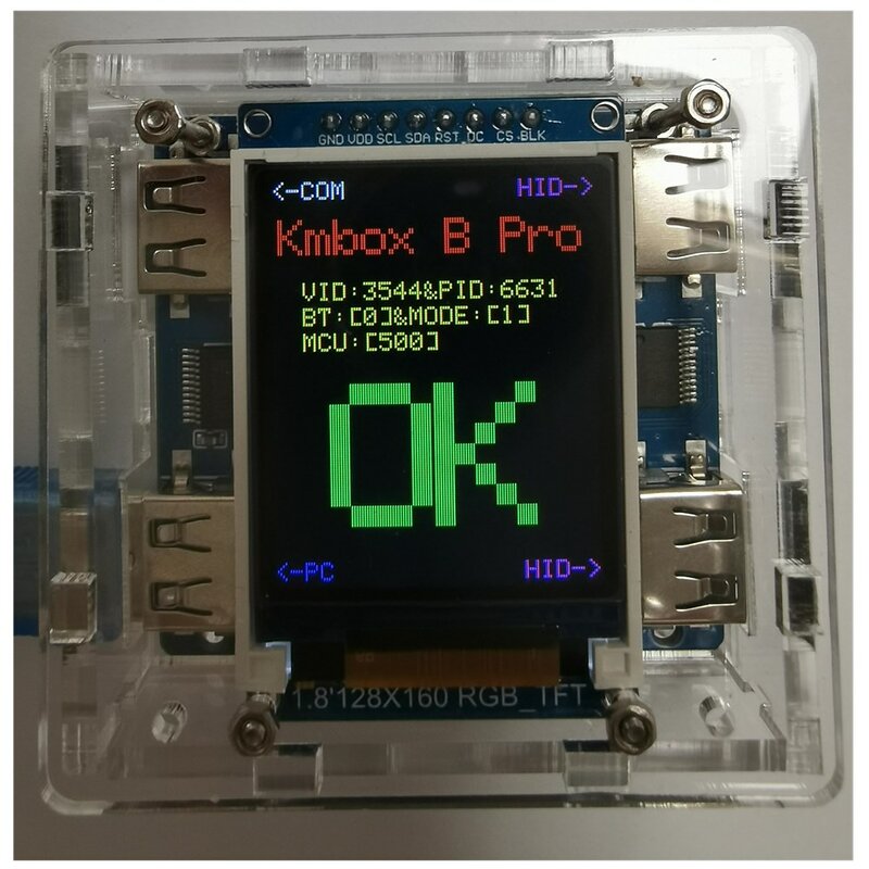 Kmbox-B Plus وحدة تحكم ماوس مفتاح برو ، دعم مساعد AI ، ضغط USB مزدوج ، مفتاح بندقية ، مقبض