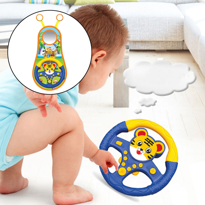 مقعد سيارة للأطفال لعبة محاكاة عجلة القيادة الموسيقية لعبة السيارات Skil طفل عجلة القيادة لعبة للهدايا الرضع فتاة الصبي