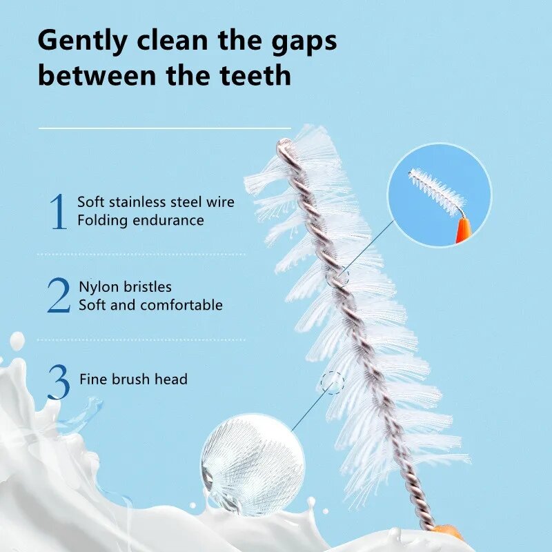 فرش بين الأسنان للرعاية الصحية ، تبييض الأسنان ، منظفات تقويم الأسنان ، فرشاة الأسنان الأسنان ، أداة نظافة الفم ، 30 قطعة
