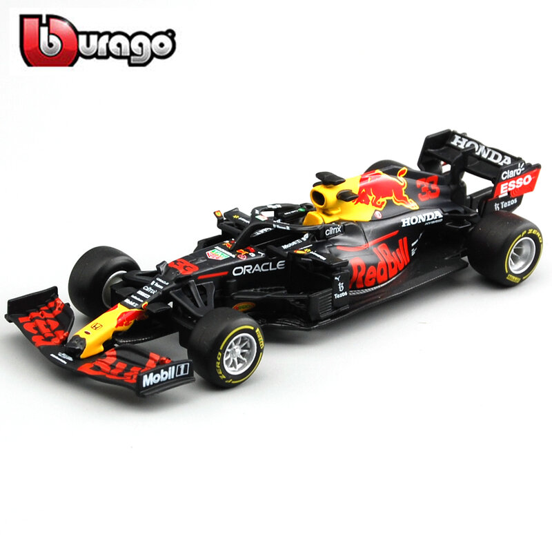 Bburago 1:43 ريد بول سباق تاغ هوير RB16b 2021 #33 ماكس Verstappen سبيكة فاخرة سيارة سيارات مصنوعة بالضغط لعبة مجسمة جمع هدية