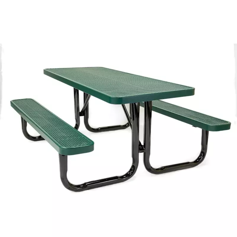 طاولة نزه محمولة مستطيلة للخدمة الشاقة ، أثاث فناء أخضر خارجي ، طاولات خارجية ، شطاولات ، 6 أقدام