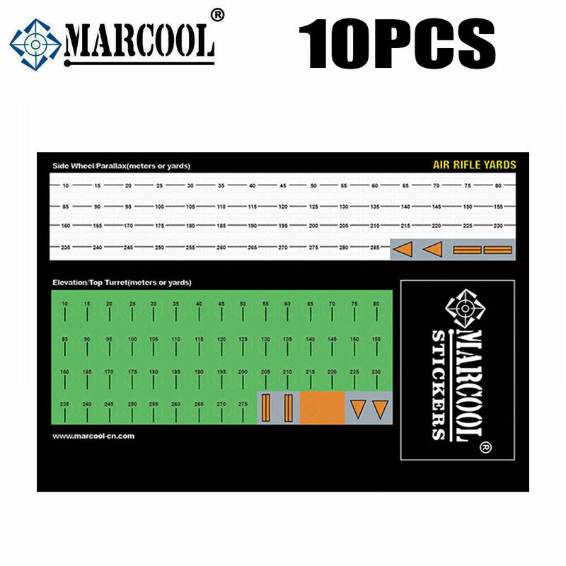 Marcool Riflescopes برج البصر والتعديل الجانبي ، ملصقات تسمية عد المقياس ، ملصقات النطاق