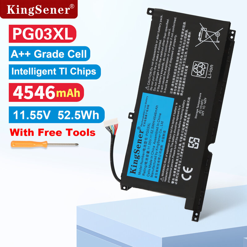 KingSener PG03XL بطارية ل HP بافيليون الألعاب 15-DK dk0003nq 15-dk0020TX 15-ec 15-ec0000 OMEN 5X FPC52 HSTNN-DB9G L48430-2B1