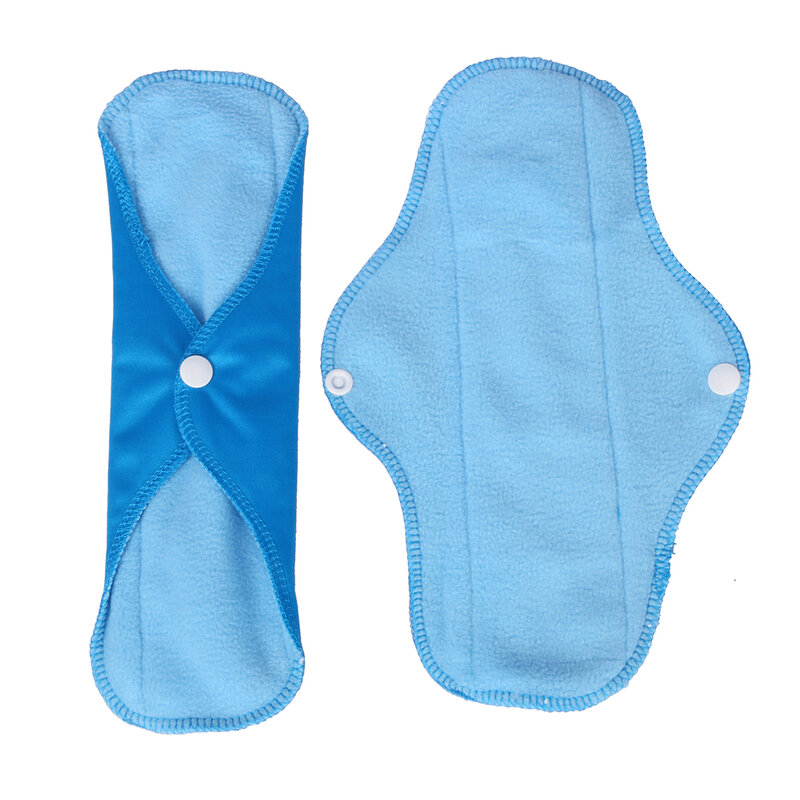 AIO 6 قطعة قابلة لإعادة الاستخدام الحيض منصات القطن الكامل المناديل الصحية الحوامل الصحية وسادة بعد الولادة الحيض قابلة لإعادة الاستخدام النظافة