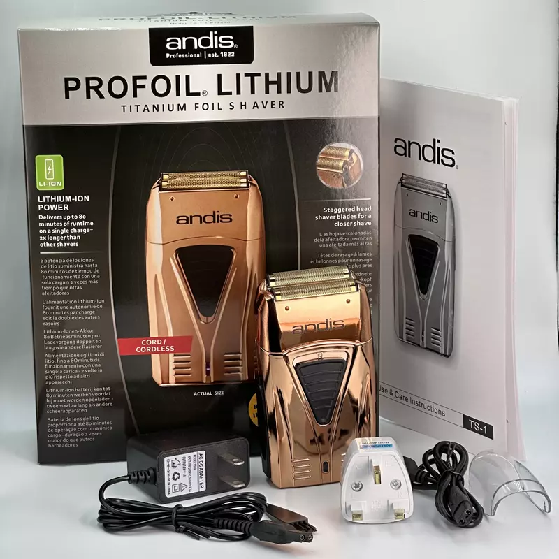 ماكينة حلاقة كهربائية لتنظيف الشعر للرجال ، ماكينة حلاقة بقصة اللحية ، ماكينة حلاقة أصلع ، أصلية ، Andis Pro Lithium Plus ،