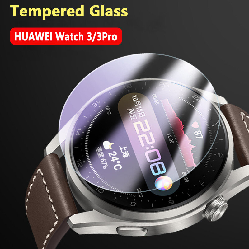 الزجاج المقسى لهواوي ساعة 3 برو 48 مللي متر 46 مللي متر smartwatch اكسسوارات HD فيلم واقية هواوي ساعة 3 حامي الشاشة