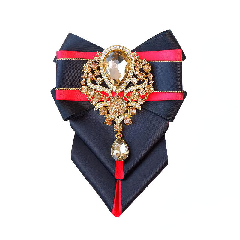 الرجال الزفاف ربطة القوس Original الشريط الأصلي حجر الراين ربطة القوس Tie الراقية الأعمال اللباس دعوى قميص طوق الزهور مجوهرات هدايا للرجال
