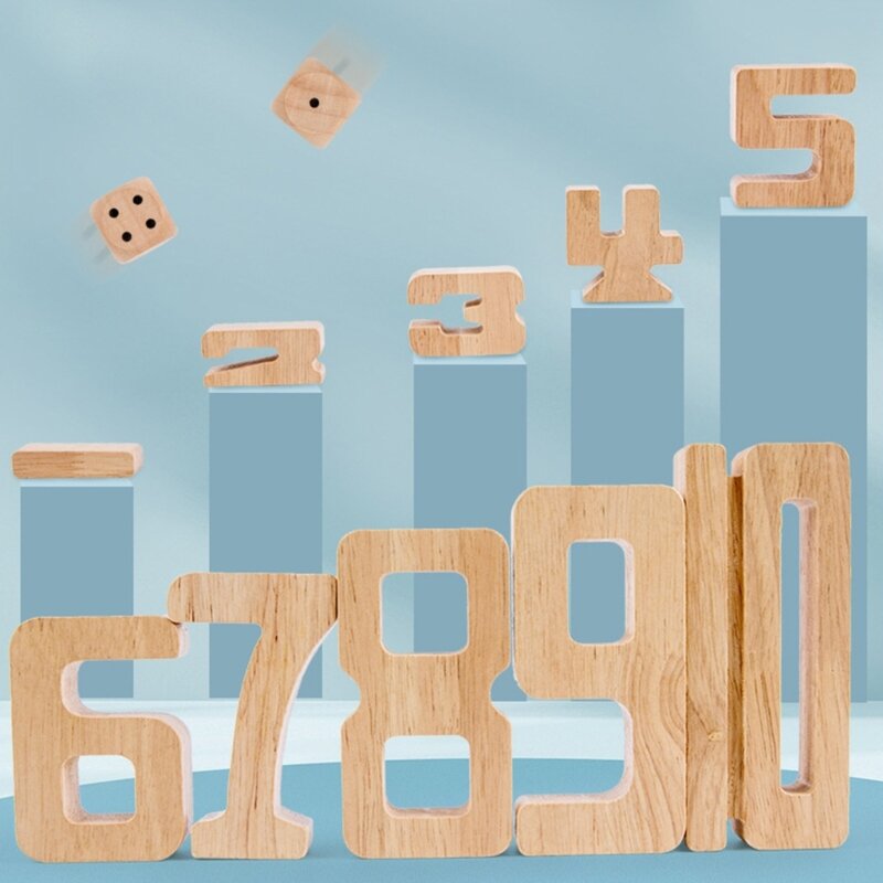 لعبة أحجية خشبية لطيفة للأنشطة المتوازنة للأطفال من عمر 3 سنوات فما فوق