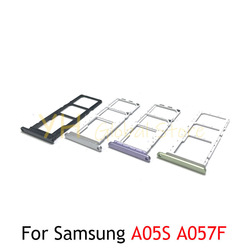 حامل درج فتحة بطاقة Sim ، قطع غيار إصلاح المقبس ، قارئ بطاقة Sim ، Samsung Galaxy A05 ، A055 ، A05S ، A057