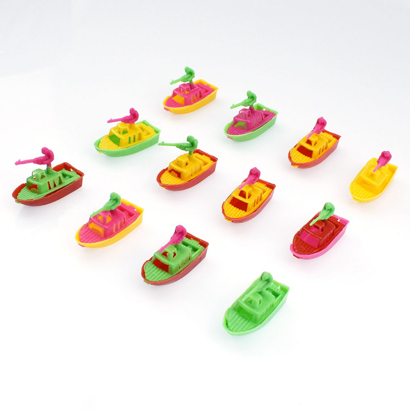 قارب بلاستيكي صغير للأطفال ، لعبة محاكاة ، قتال ، للأطفال الصغار ، ألوان مختلطة ، 20 صولًا