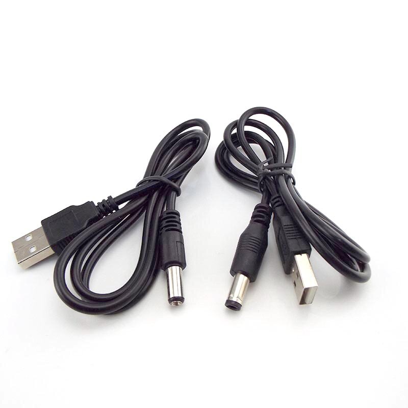 0.8 متر USB 2.0 نوع A ذكر إلى تيار مستمر التوصيل موصل الطاقة لأجهزة الالكترونيات الصغيرة تمديدات كابلات usb 5.5*2.1 مللي متر 5.5*2.5 مللي متر جاك