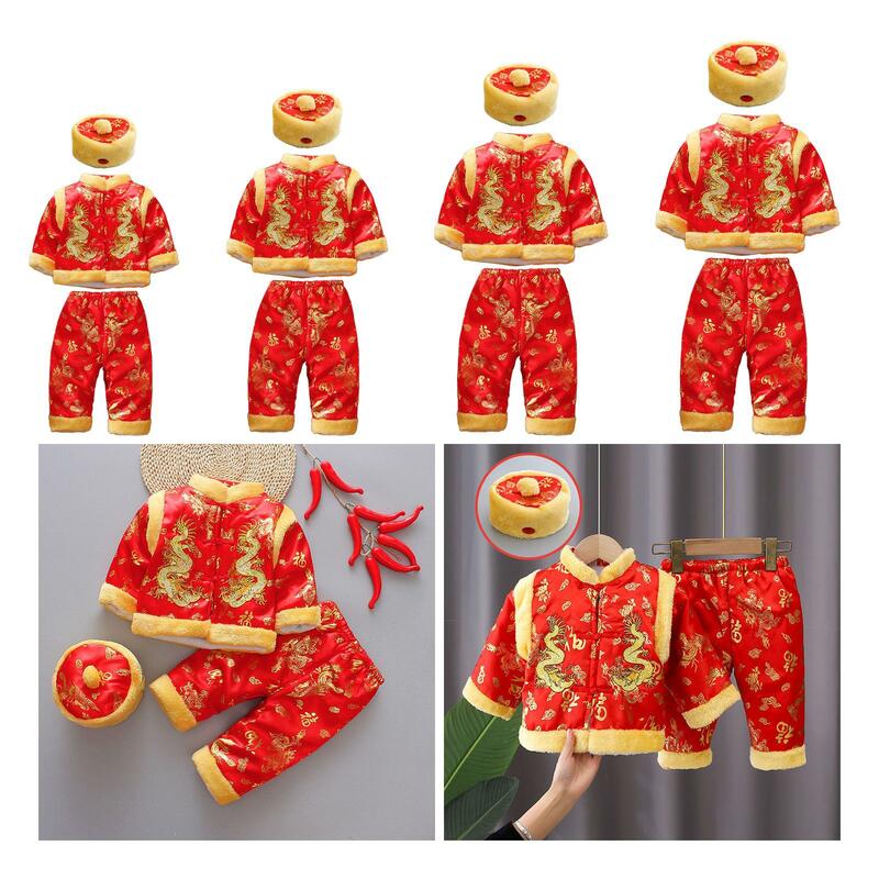 بدلة تانغ للأطفال والبنات ، بدلة على الطراز الصيني للأطفال ، احتفال عيد الميلاد بالشهر الكامل ، احتفالية ومهرجانات لمدة 100 يومًا ، السنة الصينية الجديدة