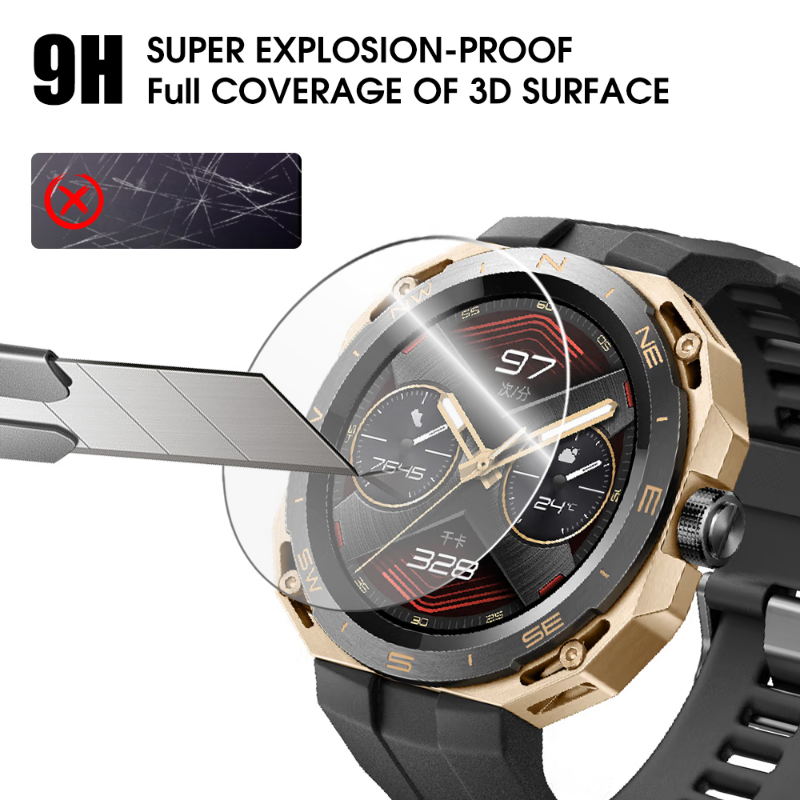 الزجاج المقسى لهواوي ساعة GT 3 GT2 GT3 برو 46 مللي متر GT3 SE GT عداء Smartwatch HD واضح حامي الشاشة واقية من الانفجار فيلم