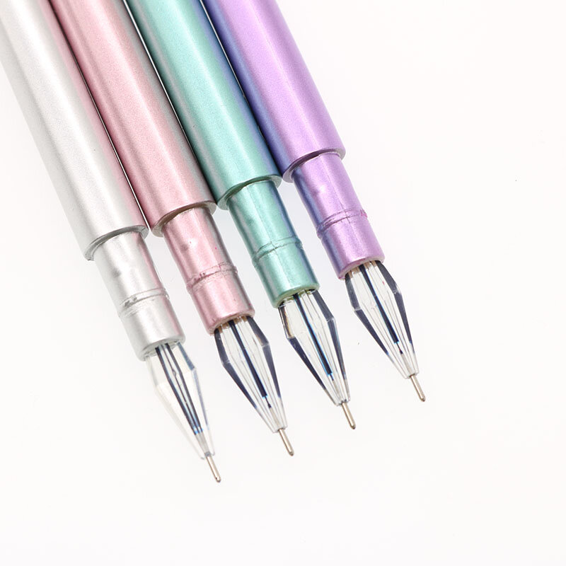 1 قطعة جديد اللون الماس رئيس هلام القلم الكورية الطلاب الإبداعية القرطاسية البلاستيك القلم الأزرق الملء الأطفال طالب هدية القرطاسية