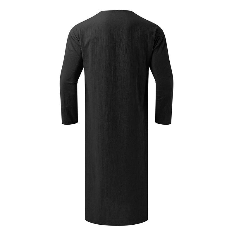 رداء إسلامي فضفاض بطول كامل للرجال ، قفطان سعودي ، ثوب مريح وأنيق ، ملابس علوية ، جودة ممتازة