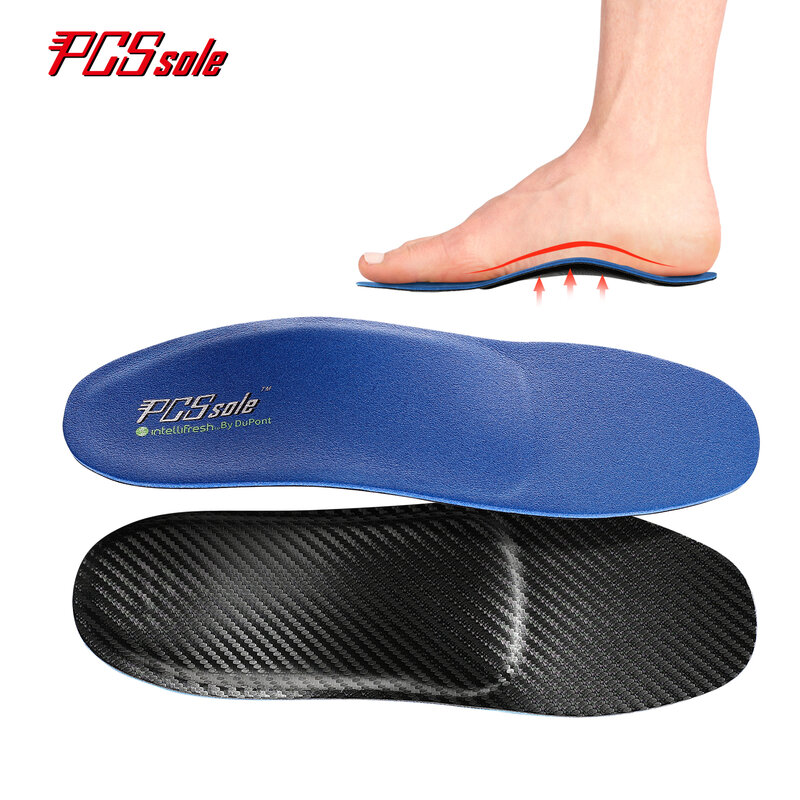 PCSsole عالية قوس دعم أحذية جلدية إدراج ، النعال استبدال التحكم رائحة ، النعال تقويم العظام رقيقة الراحة لأقدام مسطحة