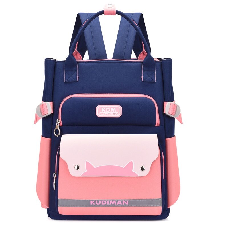 حقائب مدرسية للأطفال الابتدائي مُزينة بألواح جديدة حقيبة ظهر بسيطة خفيفة الوزن للأطفال من الأولاد والبنات والطلاب ذات سعة كبيرة