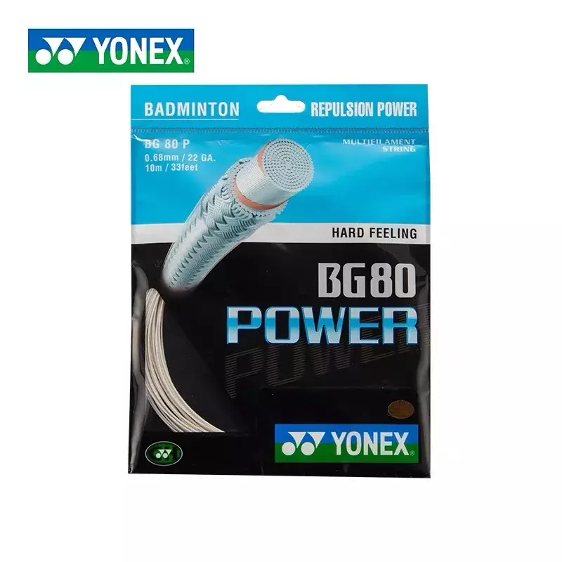 سلسلة مضرب تنس الريشة YONEX ، مرونة عالية ، مسابقة تدريب احترافية ، تحمل ، قوة BG80 ،