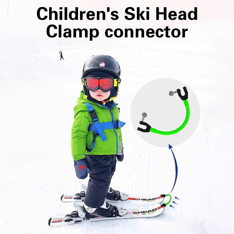 موصل طرف موصل التزلج للمبتدئين والأطفال ، أداة مساعدة للتدريب على التزلج ، التمارين الرياضية في الهواء الطلق ، الرياضة ، ملحقات التزلج على الجليد ، الكبار ، 7 ألوان ، الشتاء