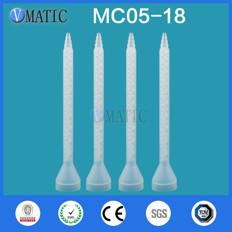 شحن مجاني الراتنج خلاط ثابت MC05-18 خلط فوهات ل الثنائي حزمة إيبوكسى (الأبيض النواة)