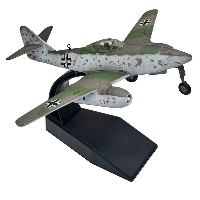 ميسيرشميت-طائرة مقاتلة معدنية ، نموذج طائرة طائرة ، زخرفة لعبة هدية للأطفال ، مقياس Me-262 ، 1:72