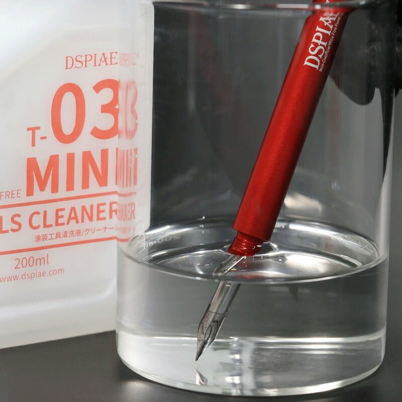 Dspae AT-PL نموذج تسرب خط القلم نسخة محدثة عدم الانزلاق مقبض معدني التلوين أداة اختراق القلم الأحمر الألومنيوم