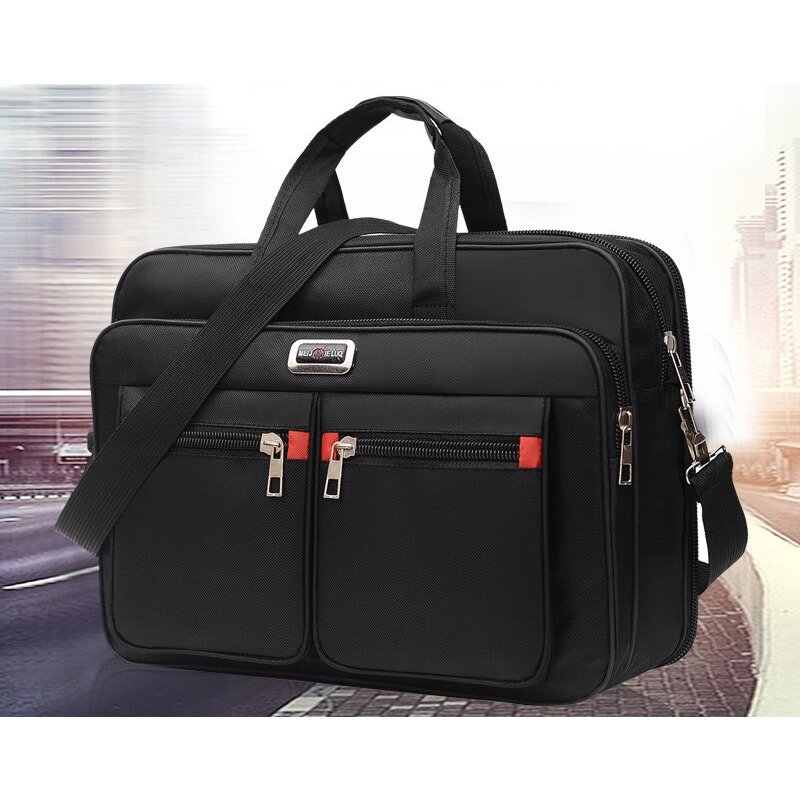 حقيبة كمبيوتر محمول متعددة الوظائف بسعة كبيرة للرجال ، حقيبة رجال الأعمال ، حقيبة الموضة ، حقيبة يد رسول ، مكتب