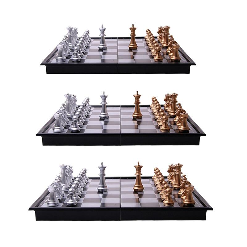 لعبة الشطرنج الدولية مع للطي الشطرنج مجلس السفر لعبة التفاعلية لعب الشطرنج مجلس مجموعة السفر الشطرنج مجموعة للكبار الاطفال