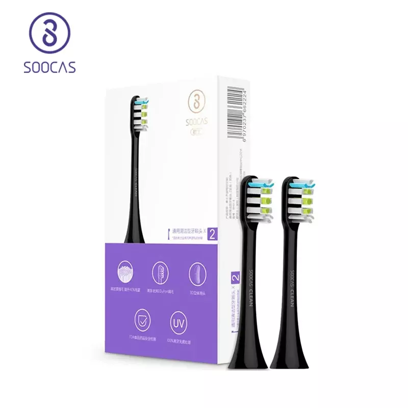 الأصلي SOOCAS X3 X1 X5 استبدال رؤساء فرشاة الأسنان SOOCARE X1 X3 سونيك فرشاة الأسنان الكهربائية رئيس فوهة الطائرات الذكية فرشاة الأسنان