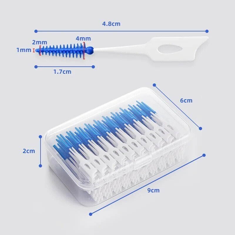 سيليكون صندوق فرش الأسنان ، سوبر لينة تنظيف الأسنان فرشاة ، الأسنان الخيط المسواك ، أدوات العناية بالفم ، منظف الأسنان ، 200 قطعة