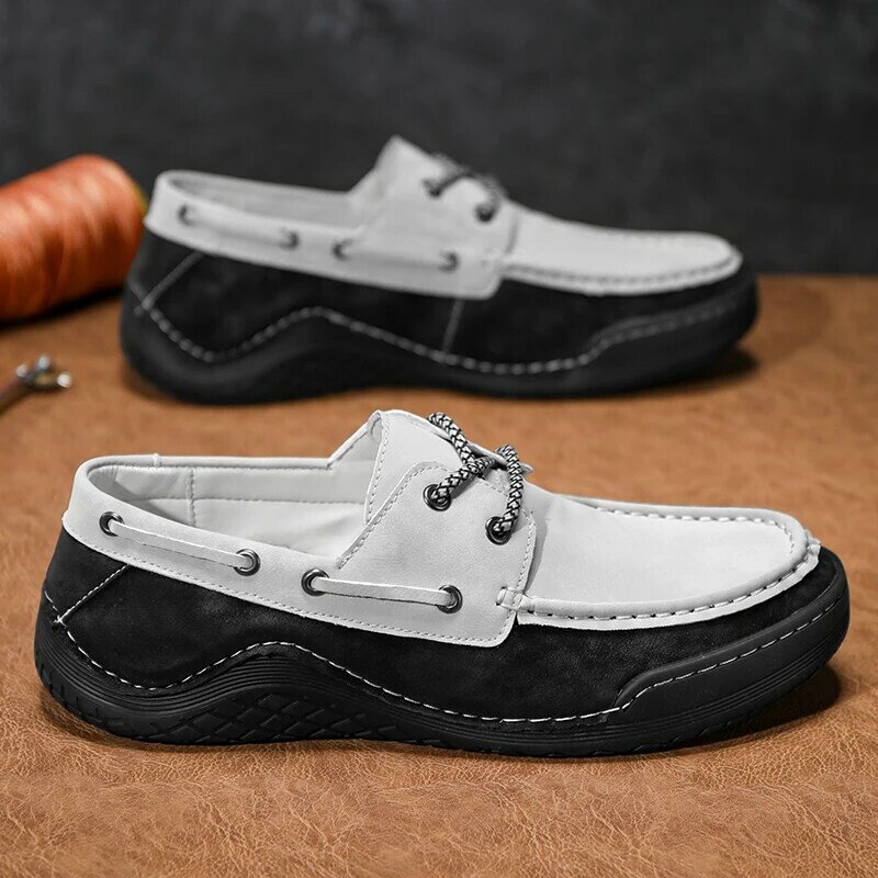 حذاء رياضي رجالي كاجوال مقاوم للماء يسمح بالتهوية ، مسطح مريح ، أحذية مشي خارجية ، مقاس 38-46 ، علامة تجارية