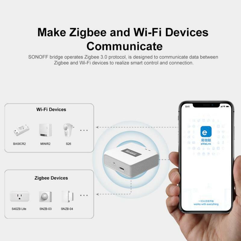 جهاز استشعار درجة الحرارة SONOFF-zibee ، مفتاح لاسلكي ، كاشف حركة ، منزل ذكي ، جهاز تحكم عن بعد eWelink ، Vias ، Alexa ، Google Home