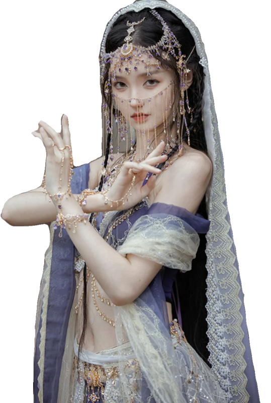 زي رقص صيني هان للنساء ، ملابس صيفية ، طراز داي الغربي ، بدلة عناصر ، جديد