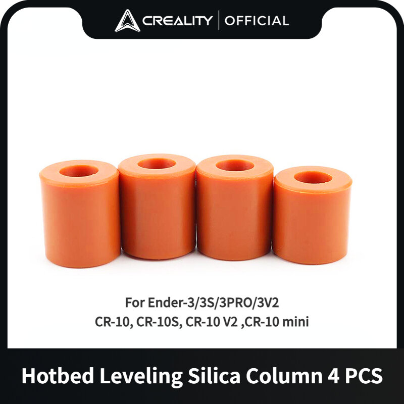 Creality-سيليكون فاصل للطابعة ثلاثية الأبعاد ، وارتفاع درجة الحرارة ، عمود التسوية ل cr10 أندر 3 أجزاء طابعة ثلاثية الأبعاد ، 4 قطعة