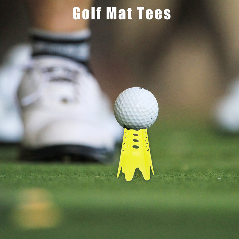 10 قطعة حصيرة الجولف تيز ، جولف محاكي تيز ، ممارسة الغولف تيز لفصل الشتاء العشب و القيادة المدى ، المنزل جولف تيز للتدريب الغولف