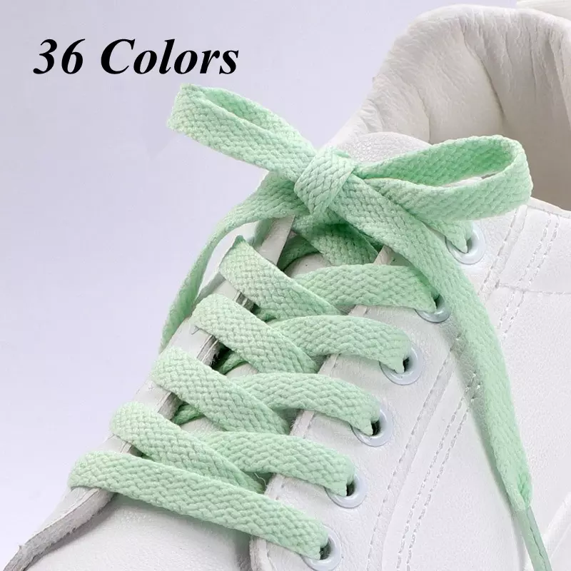 1 زوج أربطة حذاء مسطحة 90-180 سنتيمتر للأحذية الرياضية 8 مللي متر النسيج حذاء الأربطة لون الحذاء الدانتيل التمهيد الأربطة للأحذية الكلاسيكية لينة shoechains