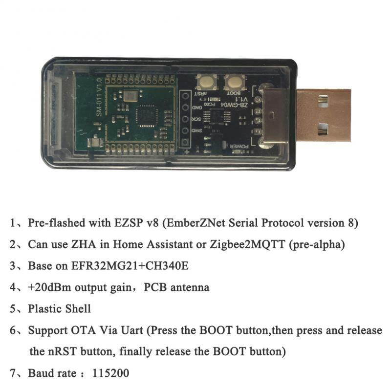 عالمي بوابة USB دونغل ، محور مصغر مفتوح المصدر ، مختبرات السيليكون ، EFR32MG21 ، 3.0 ZB-GW04