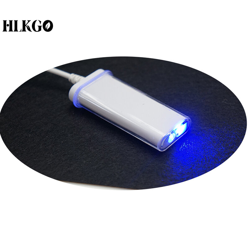 مصباح تبييض الأسنان المحمول USB القابل لإعادة الشحن ، ضوء فموي أزرق ، 16 مصباح