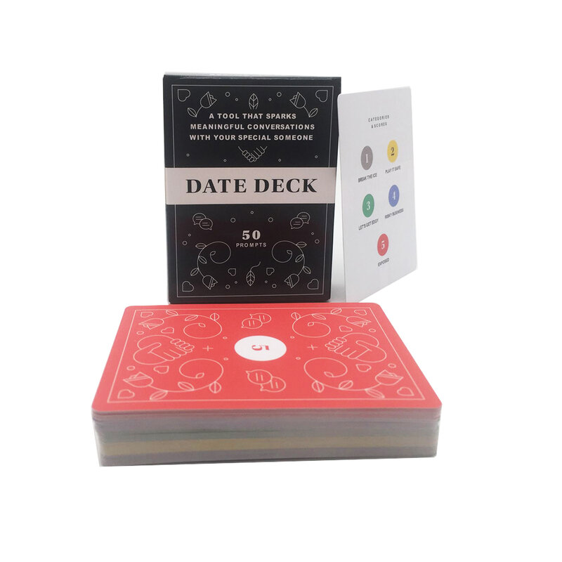 50 قطع بطاقات تاريخ سطح السفينة أفضل الذاتي لعبة ببطاقات ورقية الأزواج رومانسية مجلس لعبة ألعاب الحفلات الحميمة مجلس لعبة هدايا