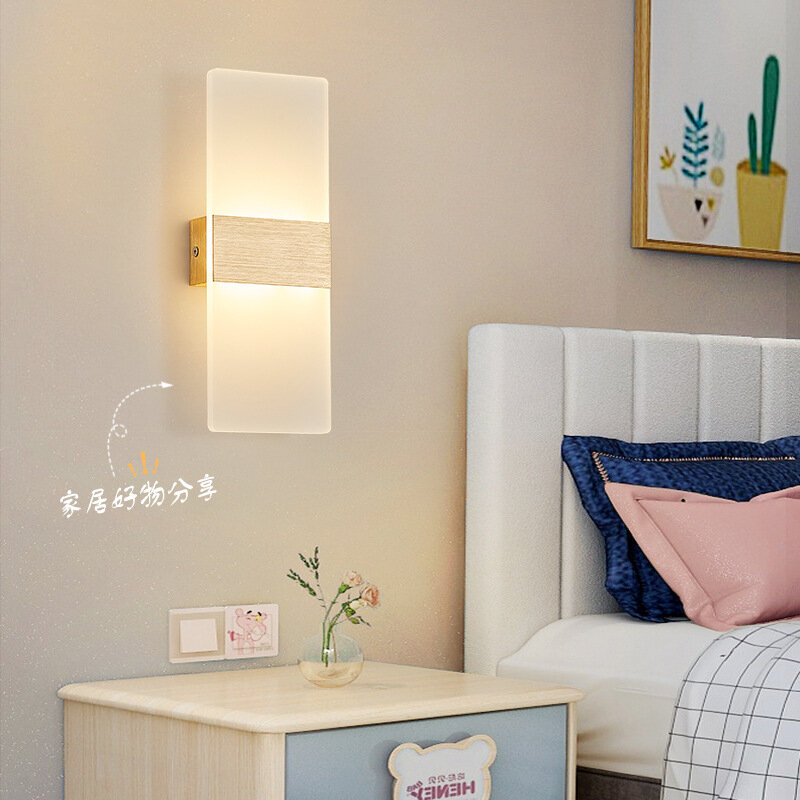مصباح جداري LED بجانب السرير لغرفة النوم ، إضاءة حديثة للغاية ، خلفية غرفة معيشة بسيطة ، مصباح معلق إبداعي ، جديد ، فاخر