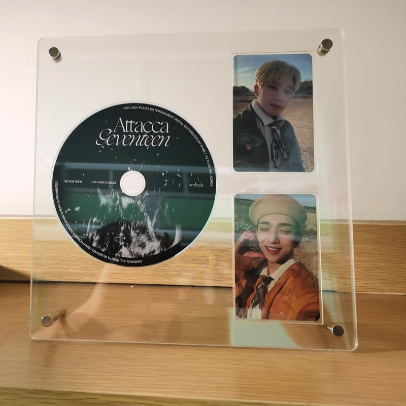 MINKYS جديد وصول Kawaii CD نوع 3 بوصة Kpop حامل صور بطاقة المعبود إطار صور القرطاسية