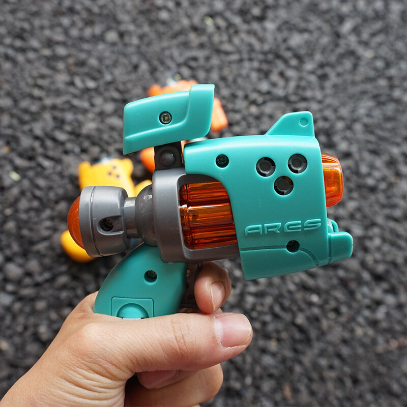 مسدس لعبة كهربائي صغير متعدد الألوان للأطفال ، صوت وإضاءة ، طفل ، 0-3 سنوات