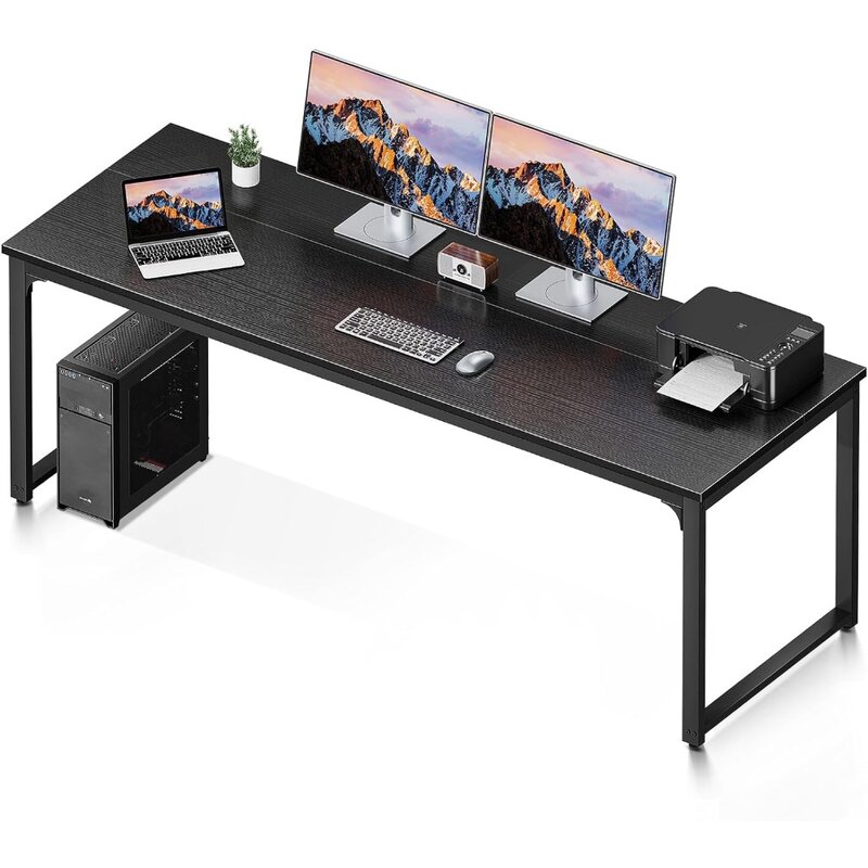 Coleshice-مكتب كمبيوتر حديث وبسيط للمنزل والمكتب ، مكتب كتابة أسود للطلاب ، 71 بوصة