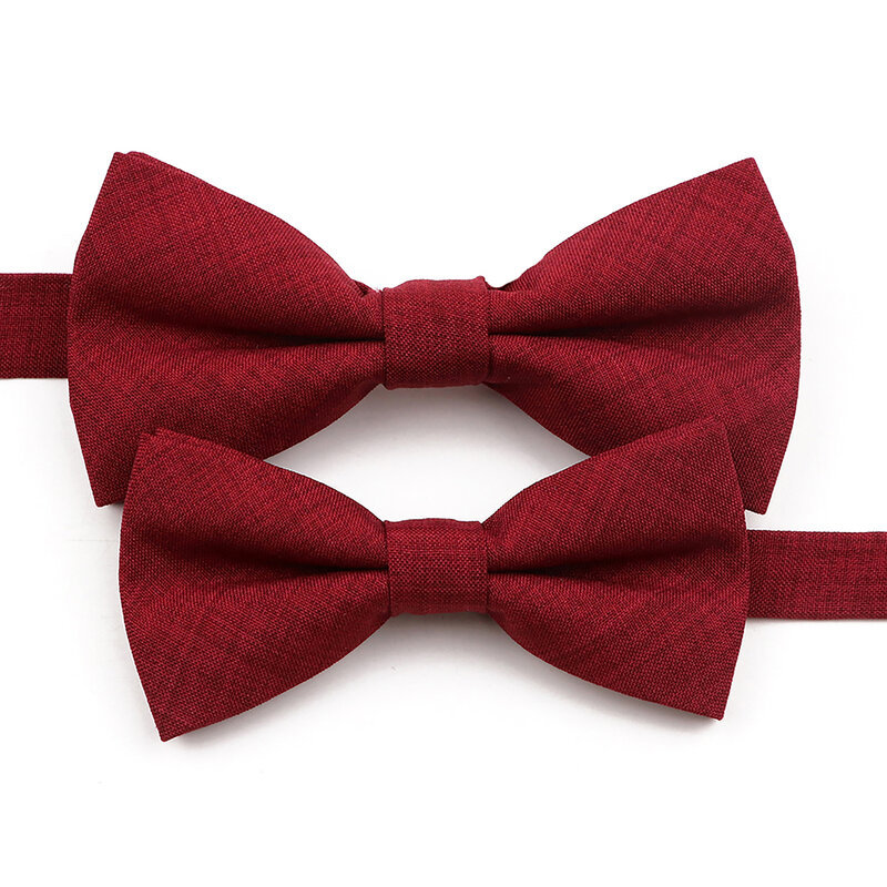 الجدة ماكارونس اللون ربطة العنق مجموعة للرجال بنين لينة عالية الجودة اليدوية القطن Cravat عادية الأب الابن هدية اليومية ارتداء القوس