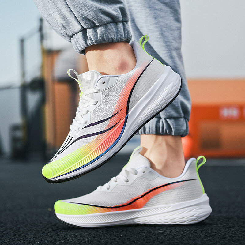 عشاق شبكة تنفس إيفا المطاط وحيد عادية تنس الرجال الأحذية الرياضية خفيفة الوزن الجري الركض التدريب أحذية رياضية